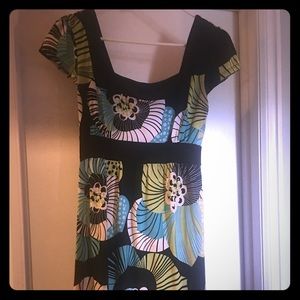 W wrapper floral print dress size large